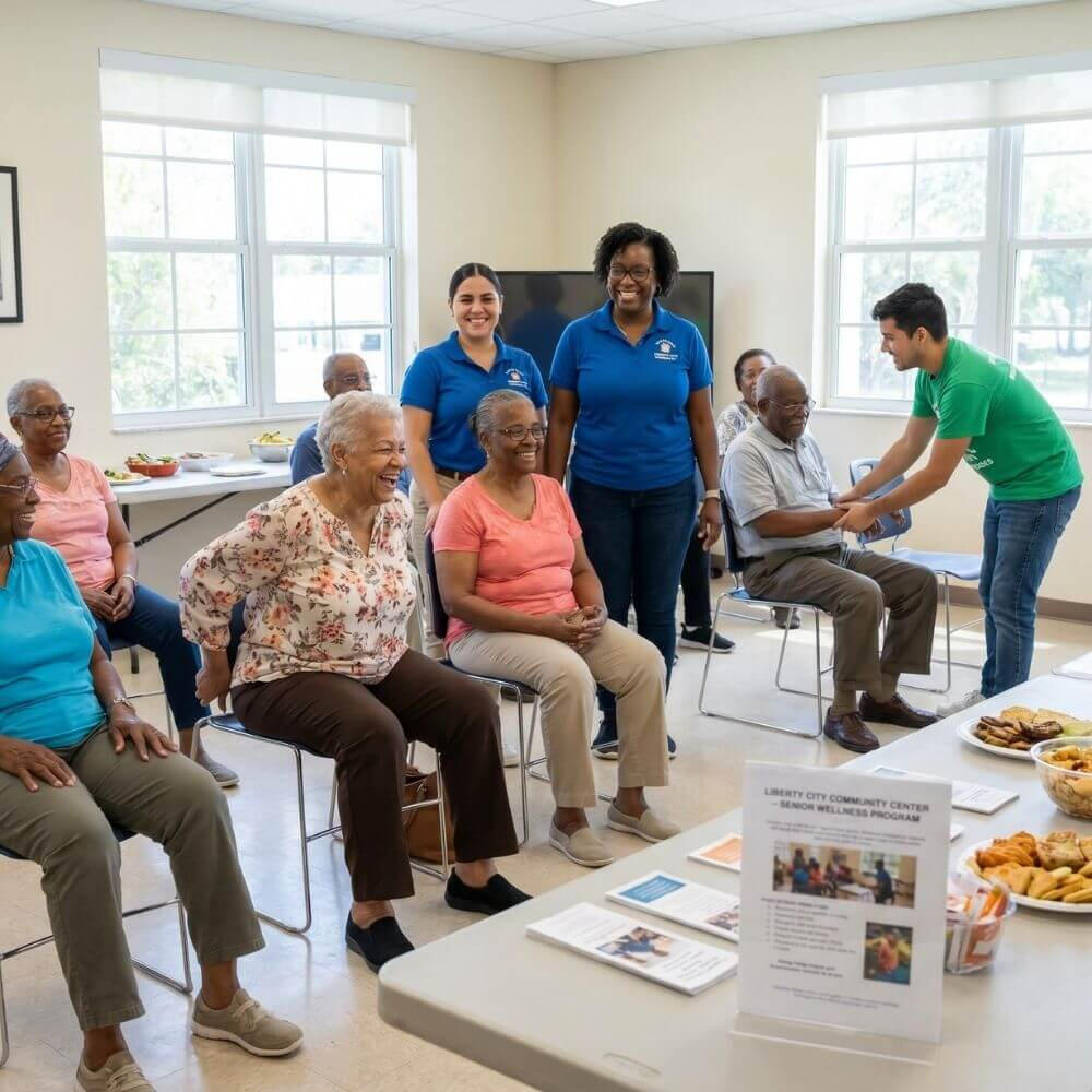 Liberty City Trust - Senior Community Programs Senior residents participating in community programs and services supported by Liberty City Trust
