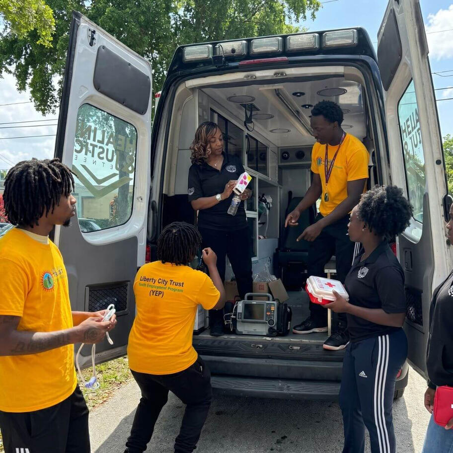 Liberty City Trust - YEP Dream Defenders Teach Youth How To Operate An Ambulance 06-2024